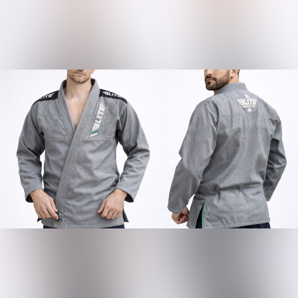 -Elite Sports Brazilian Jiu-jitsu Gi Jacket Grey Size A1